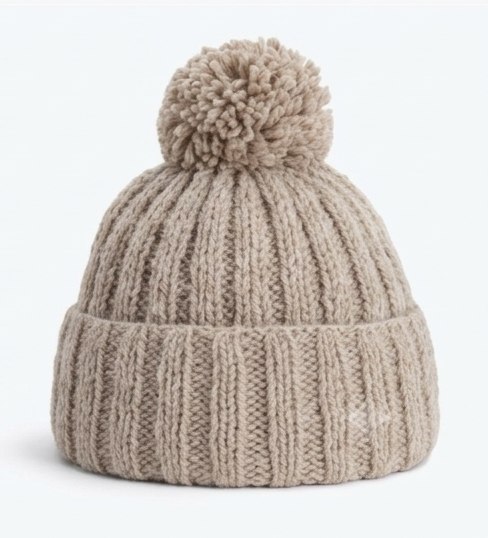 002 beanie, sand beige